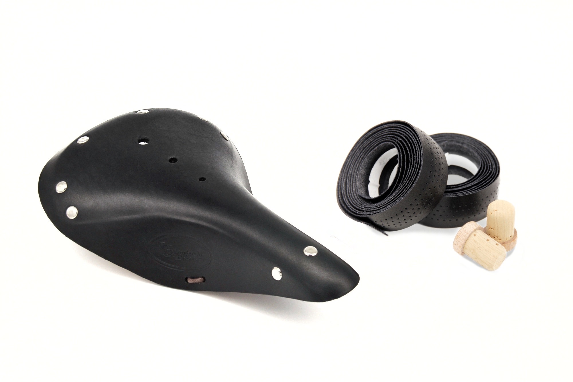 Sattel und Lenkerband Leder-Mix CB-540 (Bundle)